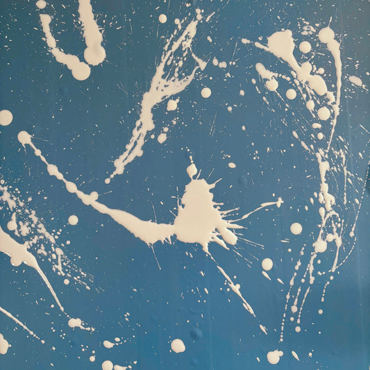 Light Blue-White Splatter